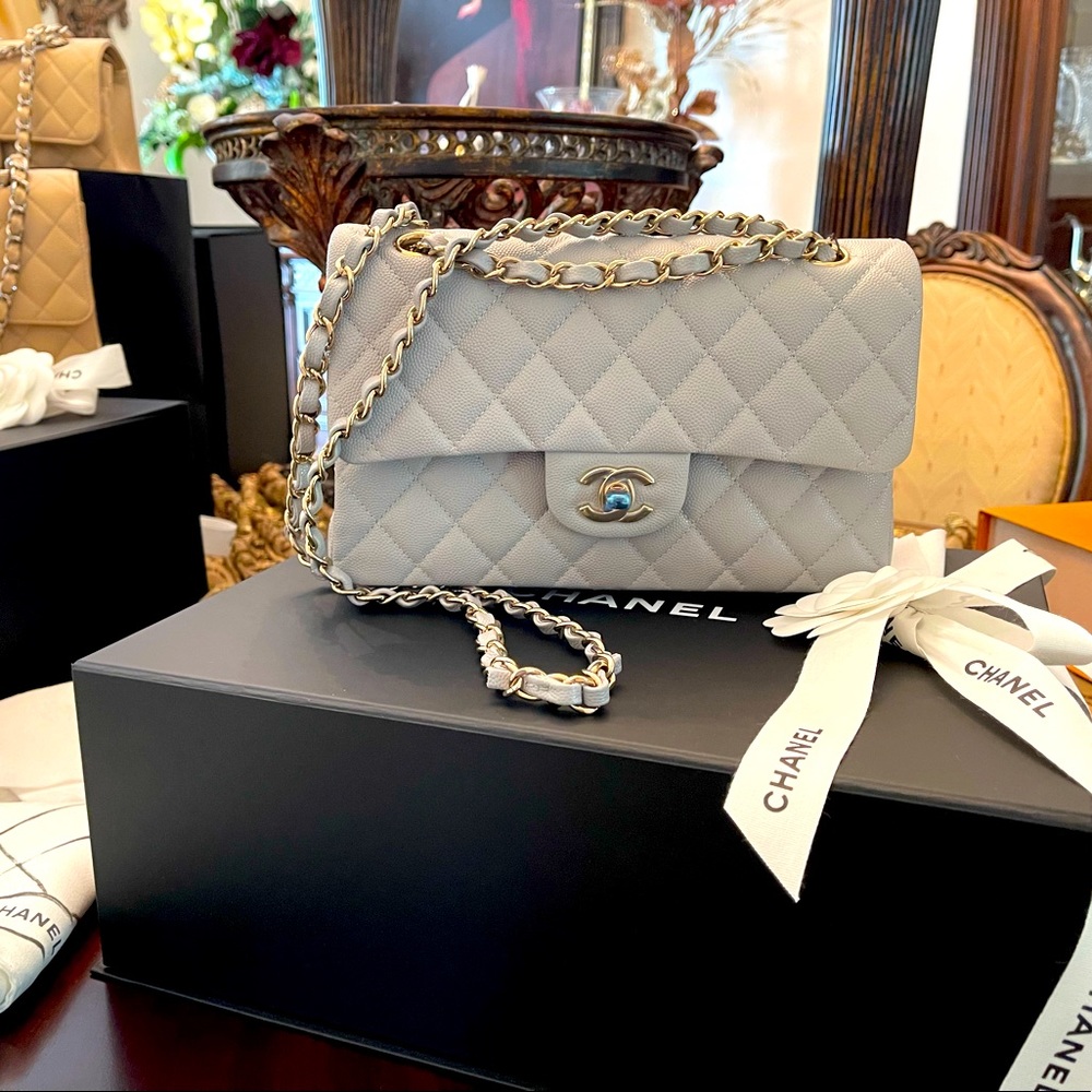 ***SOLD***Chanel Classic Flap 21A Grey NWT